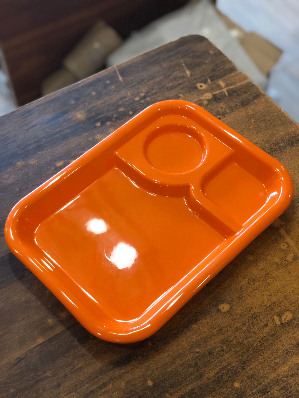 Three Partition Burger Tray